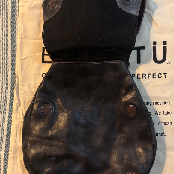 BEDSTU TEJI LEATHER BACKPACK - BLACK TEAK RUSTIC New with Tags and Dust Bag - Picture 4 of 16